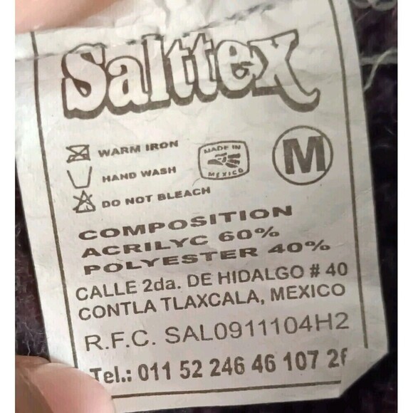 Salttex Baja Hoodie Men's Size Medium Multicolor Pullover - Picture 5 of 8